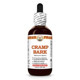 Cramp Bark (Viburnum Opulus) Dry Bark Tincture, Made in Hawaii, All Natural, Vegan, Pure Liquid Extract - 2 fl.oz