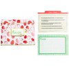 C.R. Gibson Strawberry Fields Box Set with Dividers Recipe Cards