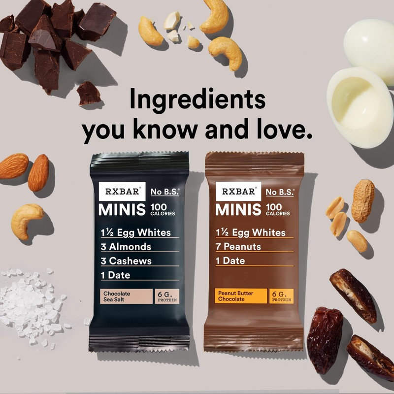 RXBAR Minis Protein Bars, Protein Snack, Snack Bars, Variety Pack,