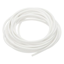 PATIKIL Silicone Foam Seal Strip, 3 M(9.8FT) 1mm(0.04") Dia Backer Rod Round High Density Solid Sponge Rubber Weather Stripping Cord for Sealing Gap Blocker Insulation, White