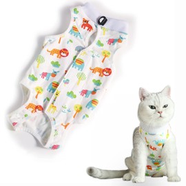CGLRybO Cat Bodysuit Post Op Castration Pet Medical Surgical Shirt Surgical Recovery Suits for Cats