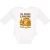 inktastic I'm Going Camping Owl Aunt Adventure Long Sleeve Creeper