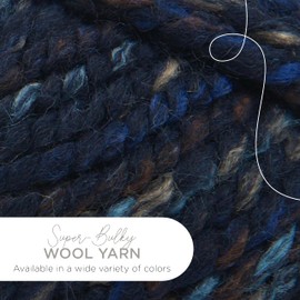 Lion Brand Yarn Company 640-540 Wool-Ease Thick & Quick Yarn, Night Shadow