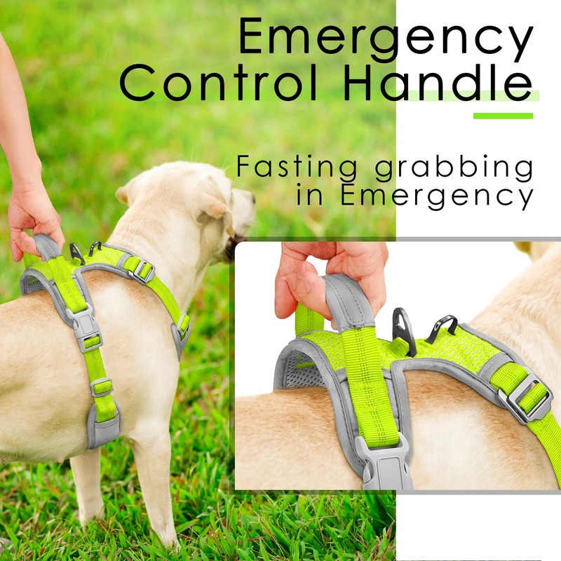 ThinkPet No Pull Harness for Small Medium Large Dogs, Reflective