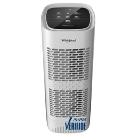 Whirlpool, WPT60P Whispure True Hepa Air Purifier, Activated Carbon Advanced Anti-Bacteria, Ideal for Allergies, Odors, Pet Dander, Mold, Smoke, Wildfire, and Germs, Medium, White