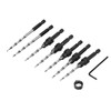 Juego de Brocas Avellanadoras para Madera Juego de Brocas Avellanadoras