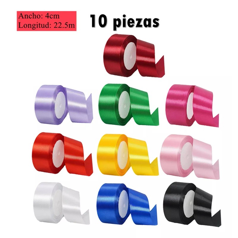 DREAMINHEART Cinta Popotillo, 10 Rollos, 3.8 Cm, 225 Metros