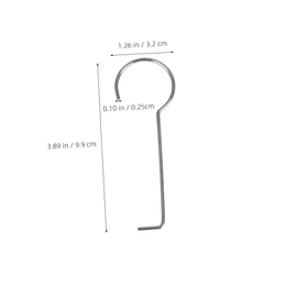 WOONEKY 10pcs Floor Drain Lifting Hooks Stainless Steel Drain Grate Tool for Easy Removal of Shower Sink Blockages Durable Hair Catcher for Bathroom Use