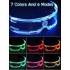 Guayma LED Light Up Glasses with Balaclava Face Mask-Cyberpunk Futuristic