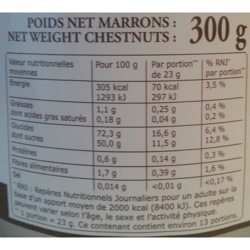 Clément Faugier - Ganze Kandierte Kastanien in Sirup - 540g