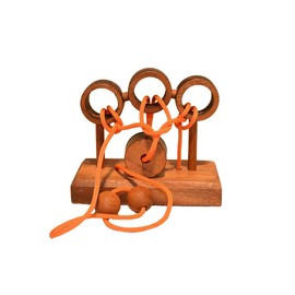 Gordion Bridge Puzzled String Puzzle Wooden Puzzle Puzzle Thinking Game IQ Puzzle and Puzzle Game IQ Test Patience Game Brain Teaser Puzzle Wooden Game