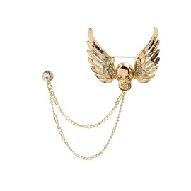 Brooches and Pins for Women Bee Chain Collar Pins for Sambas Safety Brooch Pins for Clothes Business Suit Collar Bar Pin Christmas Pins and Brooches Jewelry Gifts