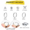 PATISORNA 7 Pairs Sterling Silver Stud Earrings for Women 14K