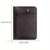 Bifold Faux Leather Debit Credit Card Money Wallet Holder (Brown)