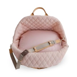 S&C PetLux Stylish Chic 3-in-1 Pet Carrier, Dog Purse & Car Seat - Luxury Travel Tote for Dogs and Cats, Plush Comfort, Multi-Use Solution for Pet Lovers (Pink, Medium)