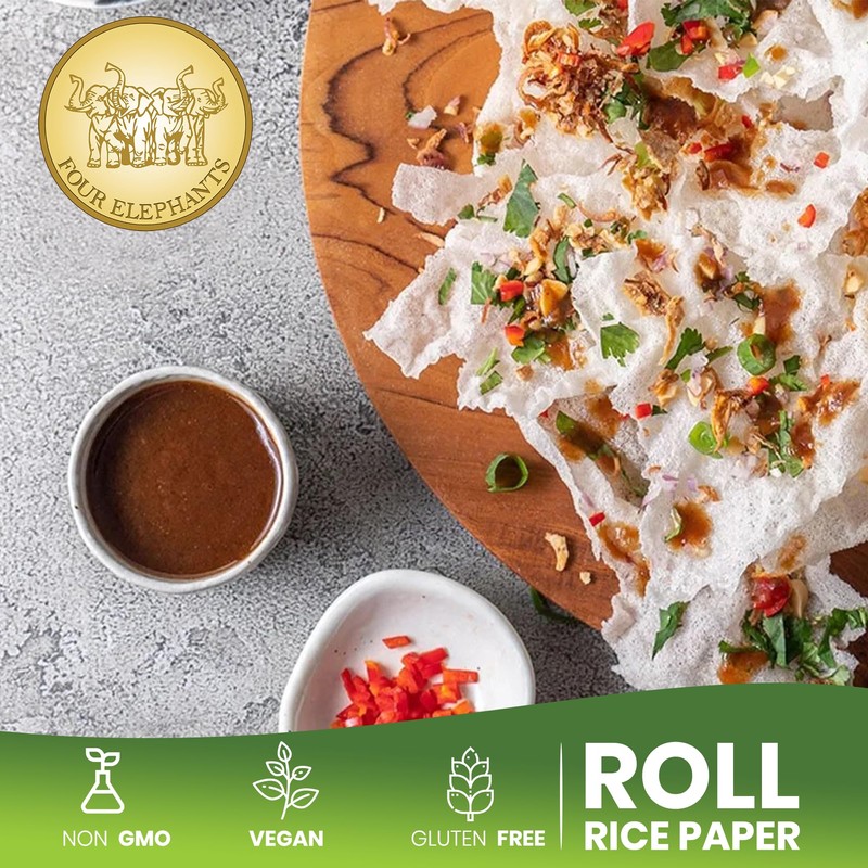 22CM Round Rice Paper Non-GMO | Pack of 3 (12
