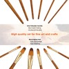 Silithus Paint Brushes 6 Pieces Set, Professional Fine Tip Paint