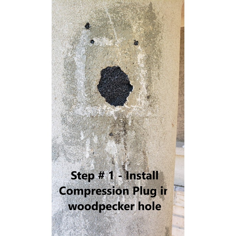 EIFS Stucco Woodpecker Damage Repair Kit