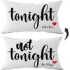 Mancheng-zi Funny Couples Reversible Soft Pillow Cover, Wedding Anniversary Bridal