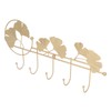 Wall Coat Rack Ginkgo Leaf Design Simple Elegant Style Wide