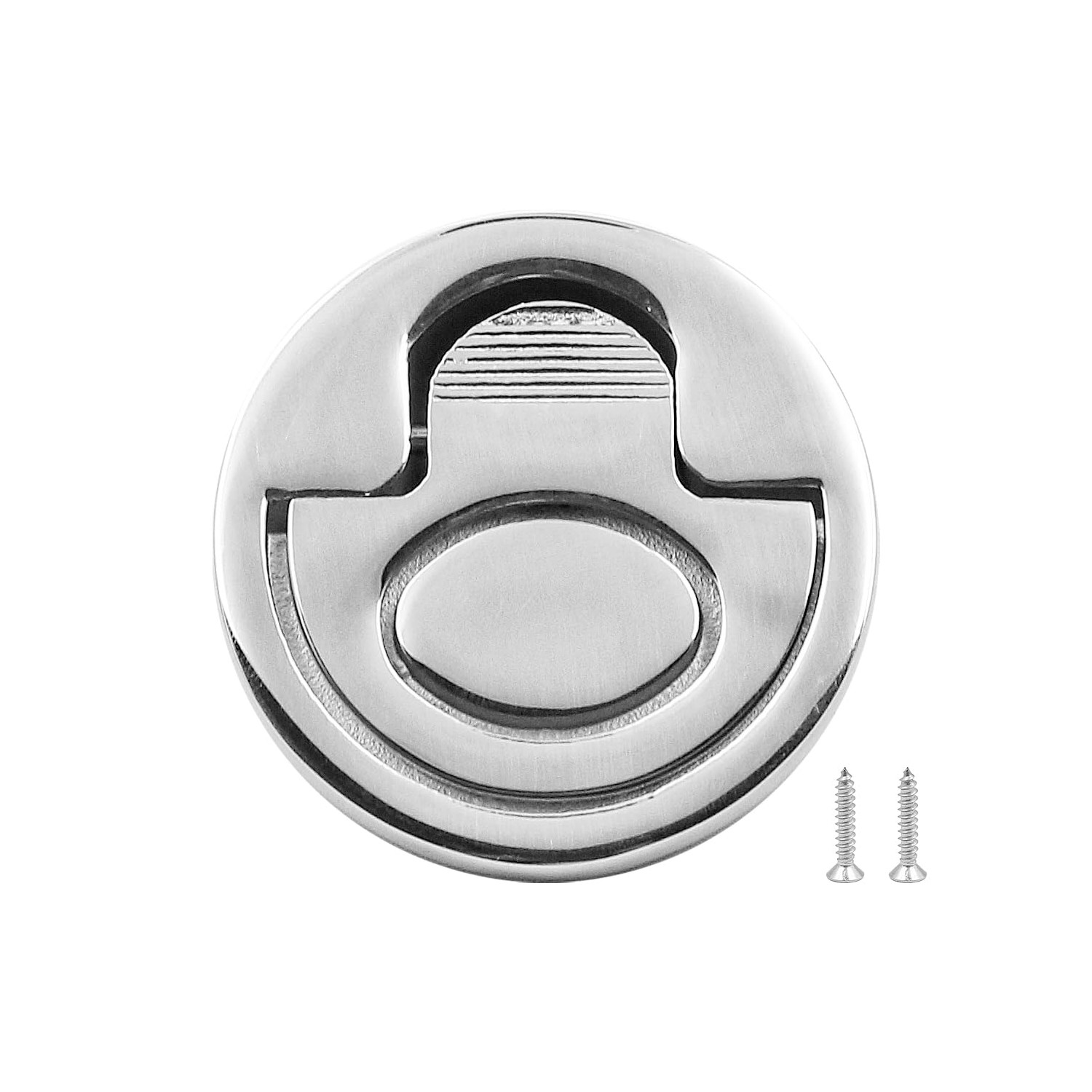 ZONADAH 2 Inches Round Spring Loaded Flush Lifting Ring Boat Hatch ...
