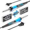 Soldering Iron Kit, 90W 110V LCD digital soldering gun，12-in-1 Soldering