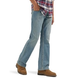 Wrangler Boys' Boot Cut Jean (Waldon), Stonewash Indigo