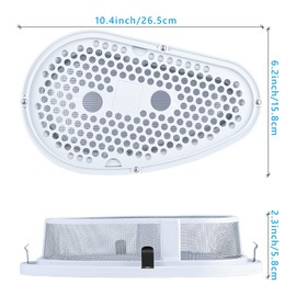 The Replacement Lint Filter and Case Cover, W10828351 Lint Trap Compatible with Whirlpool/Sears/Roper Stackable Washer/Dryer