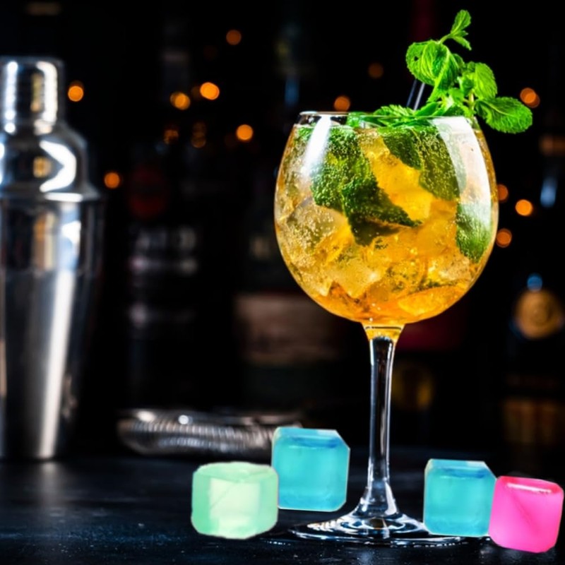 20Pcs Reusable Plastic Ice Cubes | Reusable and Fast Freezing