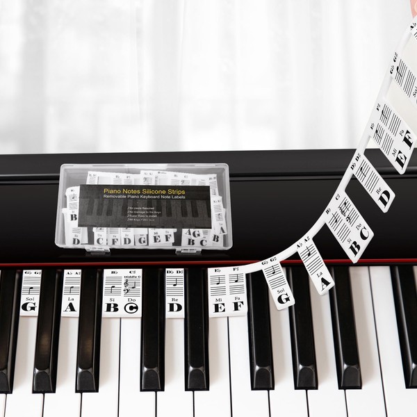 Removable Piano Keyboard Note Labels Piano Keyboard Stickers for Beginner
