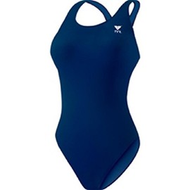 TYR Women's Durafast Solid Maxback, Black-30