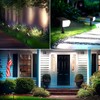 Consciot Solar Spot Lights Outdoor Waterproof, 24 LED Dusk-to-Dawn Solar