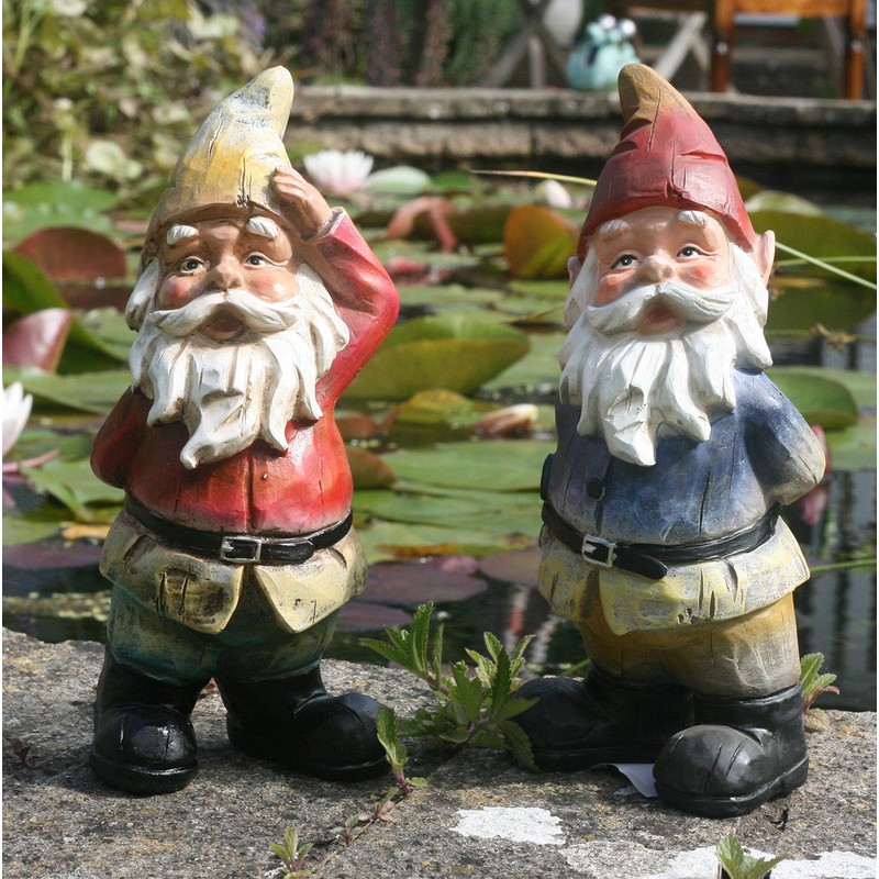 Traditonal Quizzical Gnome Garden decoration, garden gnome …