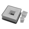 Ateco Plain Edge Square Cutter Set in Graduated Sizes, Durable,