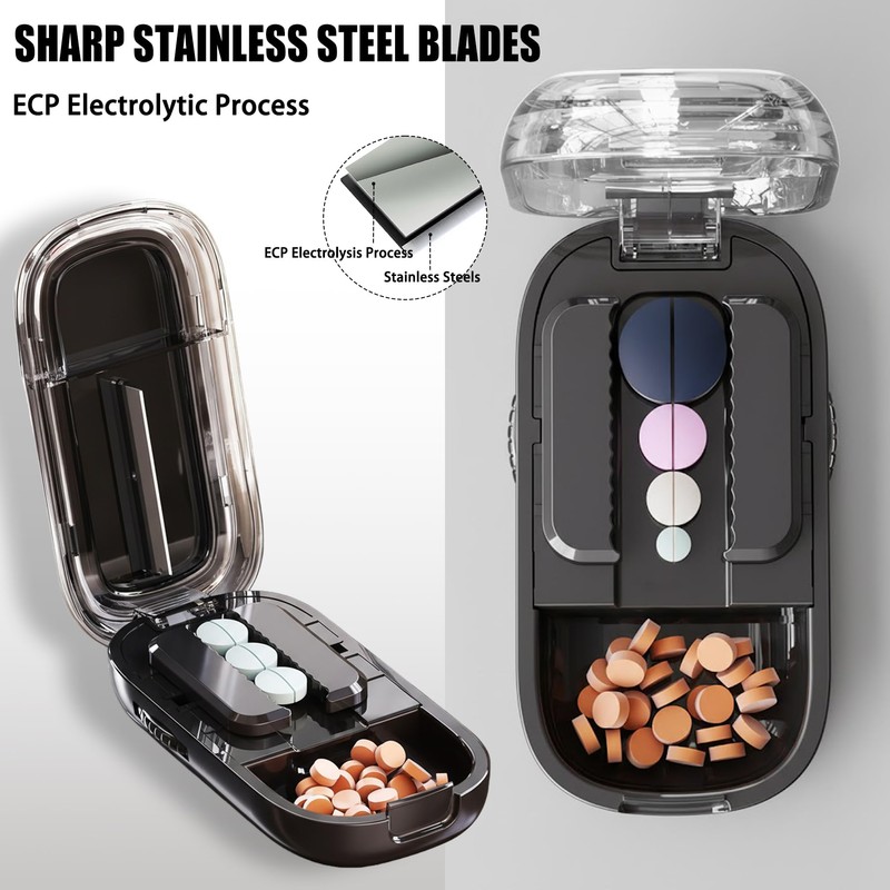 Pill Cutter Splitter for Small and Tiny Pills - Adjustable