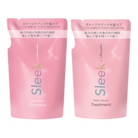 Sleek by Sarasaron Shampoo & Treatment Refill Set, 11.5 fl oz (340 ml) (Merti Repair Shampoo & Treatment Refill Set)