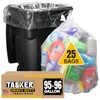 Tasker 95-100 Gallon Clear Trash Bags Heavy Duty | 25