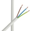 5 m cable, white, 3 x 1.5 mm², flexible, H05VV-F