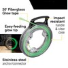 Glow in The Dark 20-ft Fiberglass Fish Tape, Clear Housing,
