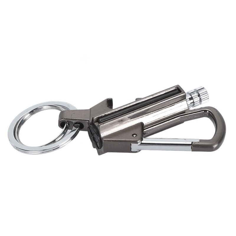 Match Bottle Opener Metal Keychain Multi Function Reusable Survival Lighter