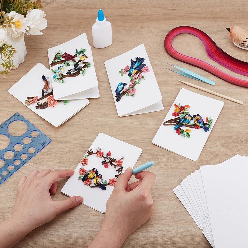 WEBEEDY 20 Sets Paper Quilling Kit for Adults Beginner DIY