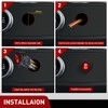 Nilight 5Pcs Waterproof Round Rocker Toggle Red LED Switch 12V