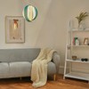 MiniSun | Modern Turquoise/Teal and Cream Fabric Cocoon Style Ceiling