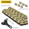 GOLKNHA 428H Drive Chain 132 Link with 6pcs Connecting Master