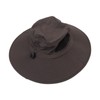 Sun Hat Nylon Dark Gray UV Protection Breathable Adjustable Wide