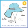 Nozone Eclipse - Gorro de sol para niños con protección