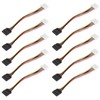 10 Pcs SATA Cables Big 4Pin to 15Pin IDESATA Power