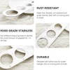 Pack of 2 Stainless Steel Spaghetti Pasta Measuring Tool with