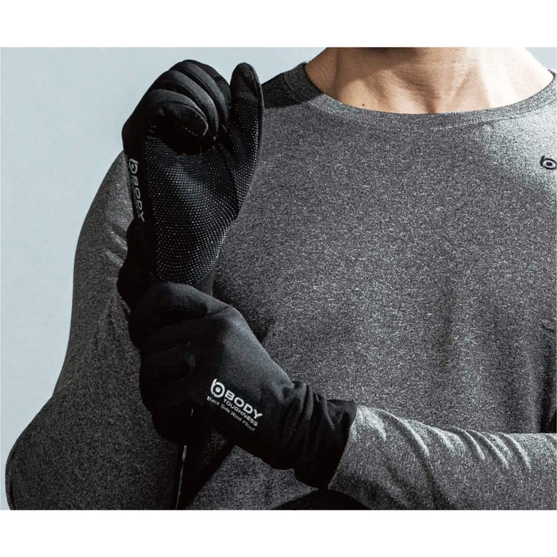 Otafuku Gloves Winter Thermal Gloves [Back Windproof, Anti-Slip, Reflective Tape,