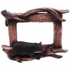 Wowser Bear on Deadwood Picture Frame, Holds 6x4 Photo, Tabletop